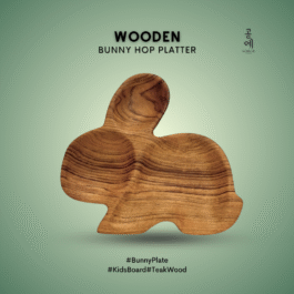 Wooden BUNNYHOP PLATTER Serving Plate