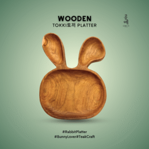 Wooden TOKKI토끼 PLATTER Bunny Board