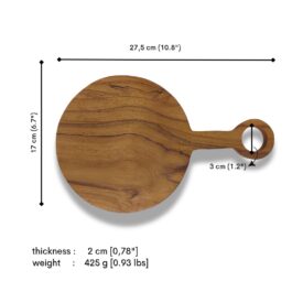 Wooden  Loop Handle Board Teak Wood