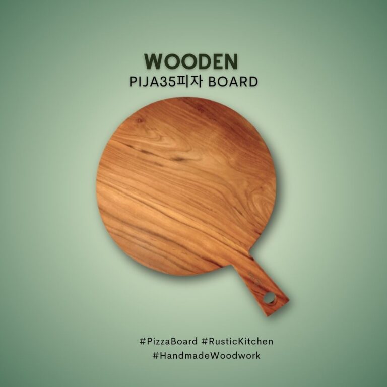 Large Wooden Pija35피자 Board