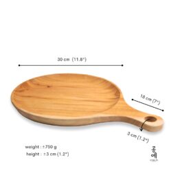 Wooden Round Serve Handle Board