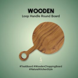 Wooden Loop Handle Board Teakboard Cutting Board