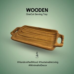 Wooden OneCut Serving Tray Teakwood Indonesia