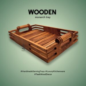 Wooden Monarch Tray Victorian Style