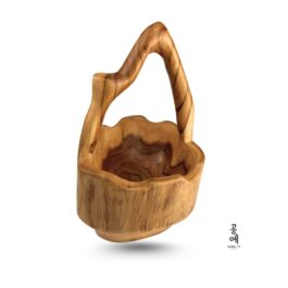 Wooden Fruit Carrier Basket