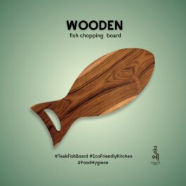 Teak Wooden Fish-Shape Chopping Board