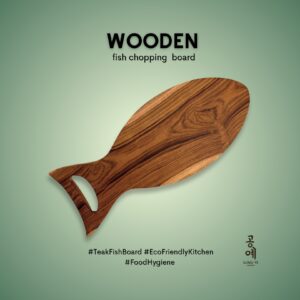 Teak Wooden Fish-Shape Chopping Board