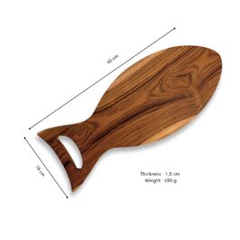 Teak Wooden Fish-Shape Chopping Board