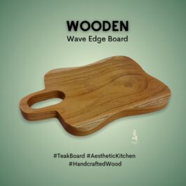 Wooden  Wave Edge Board Teak Wood