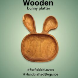 Wooden Wonder Bunny Platter