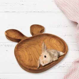 Wooden Wonder Bunny Platter