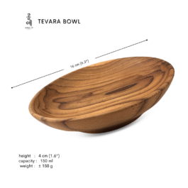 Wooden TEVARA BOWL Serving Bowl