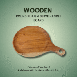 Wooden Round Serve Handle Board