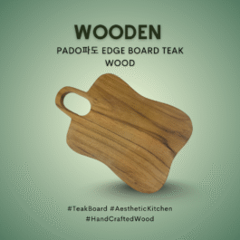 Wooden  Wave Edge Board Teak Wood