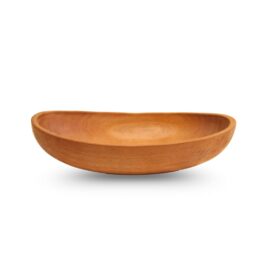 2 Piece Oval Mahogany Bowls