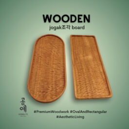 Nampan Saji Serbaguna Jogak조각 Board Wooden Board Oval & Rectangular Premium