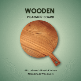 Large Wooden Pija35피자 Board